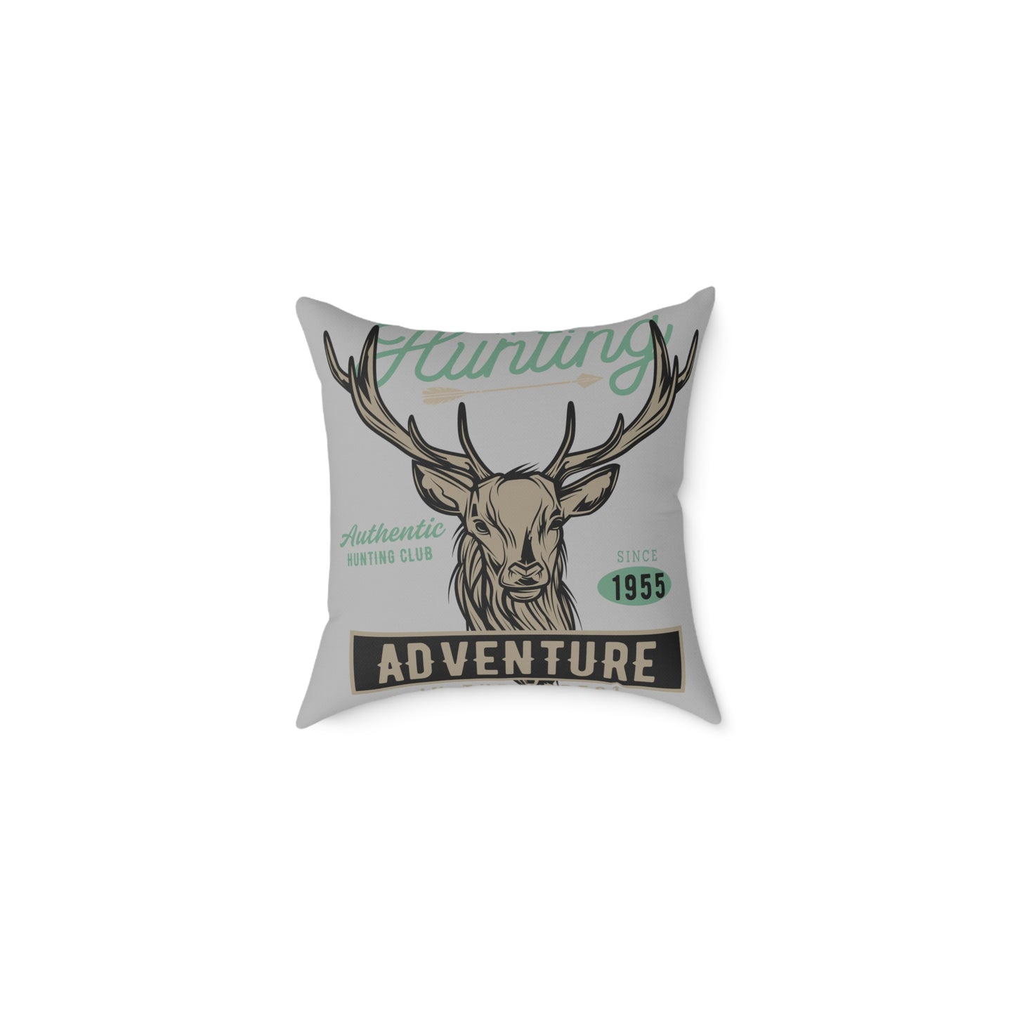 Adventure Hunting Club Pillow - Rustic Home Decor