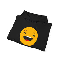 Funny Smile Emoji Hoodie - Unisex Heavy Blend™ Sweatshirt for Everyday Comfort