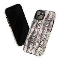 Stylish Snake Print Phone Case – Trendy Design, Tough Protection  Make a bold fashion statement while keeping your phone safe with this sleek and durable snake print case.