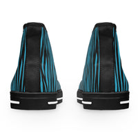 Funky Tiger Stripe High Top Sneakers for Women, Trendy Casual Footwear, Unique Gift, Festival Style, Everyday Fashion