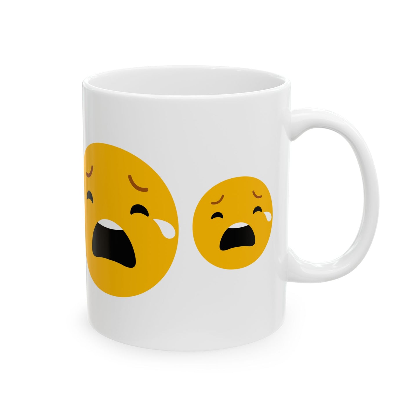 Funny Emotion Ceramic Mug - 11oz & 15oz - Perfect Gift for Friends and Family