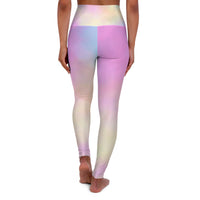 Pastel Gradient High Waisted Yoga Leggings - Soft & Stretchy Activewear for Yoga & Fitness