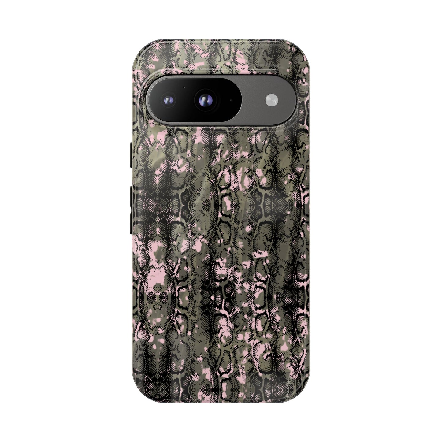 Camo Snake Pattern Phone Case – Rugged Protection Meets Bold Style  Turn heads while protecting your phone with this fierce camo snake pattern case—where urban edge meets outdoor grit.
