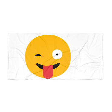 Playful Emoji Beach Towel - Fun Summer Accessory for Beach Lovers