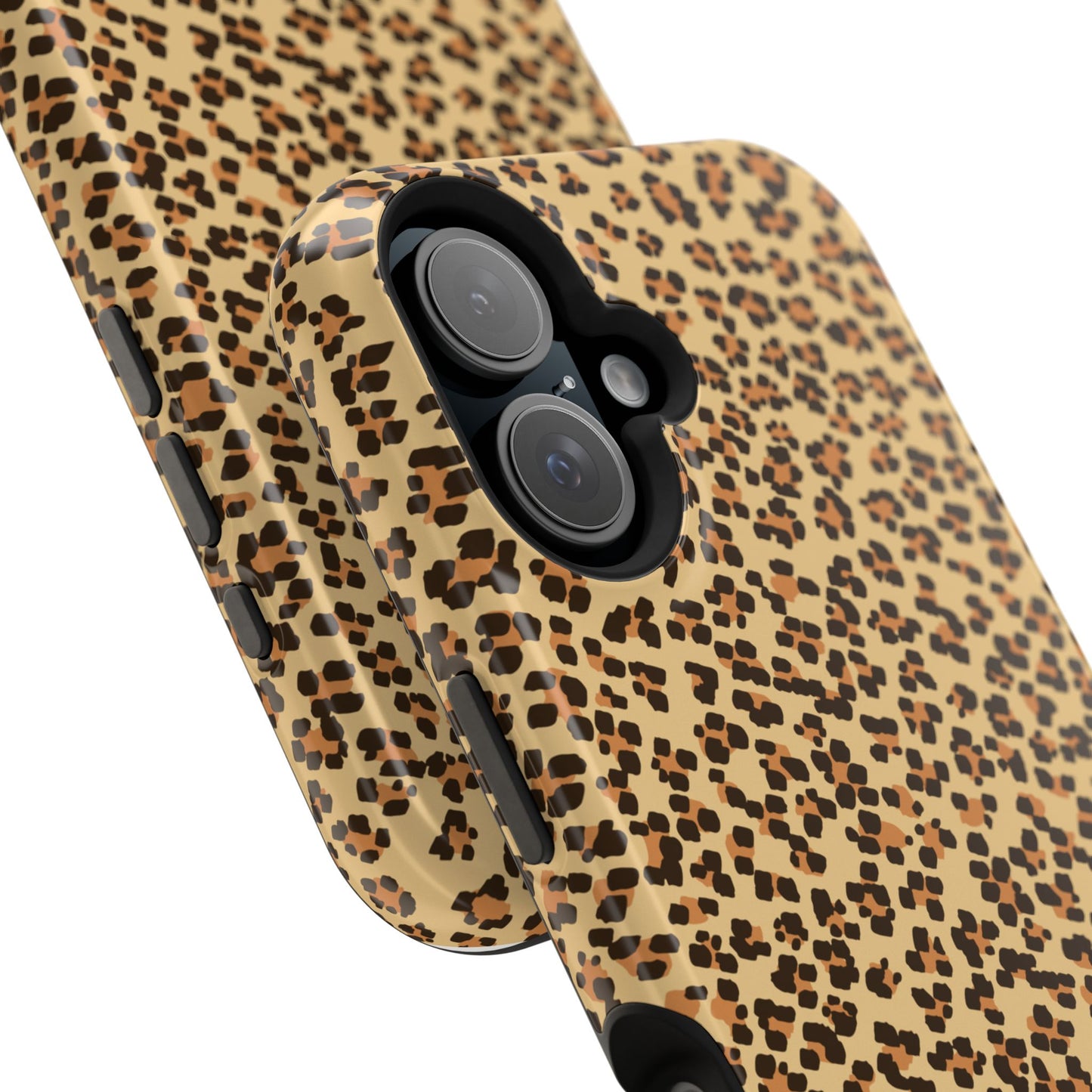 Leopard Print Magnetic Tough Case for iPhone – Bold Style, Rugged Protection  Make a fierce statement while keeping your iPhone safe with this stylish and durable magnetic tough case featuring a trendy leopard print design.