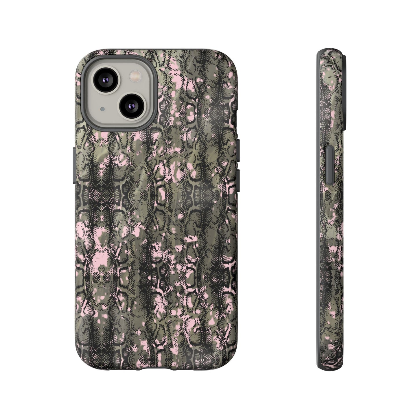 Camo Snake Pattern Phone Case – Rugged Protection Meets Bold Style  Turn heads while protecting your phone with this fierce camo snake pattern case—where urban edge meets outdoor grit.