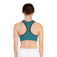 Charming Sports Bra with Bird Print, Fitness Wear, Workout Gear, Yoga Top, Activewear for Her, Great for Gifts