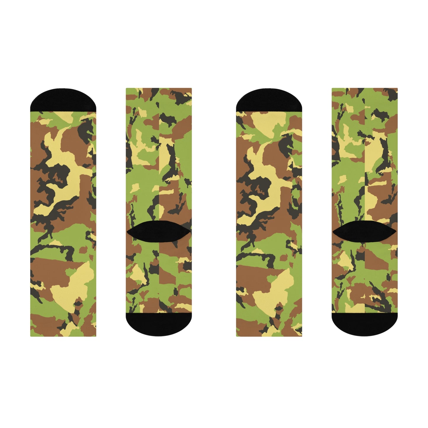 Camo Cushioned Crew Socks | Comfortable & Stylish Everyday Wear