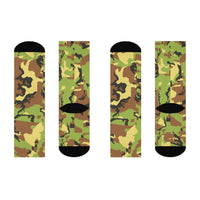 Camo Cushioned Crew Socks | Comfortable & Stylish Everyday Wear