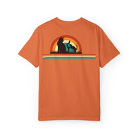Unisex Cat & Dog Sunset Graphic T-Shirt - Casual Animal Lover Tee