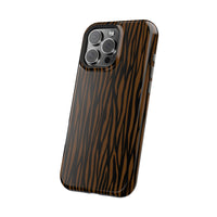 Stylish Magnetic Tough Phone Case - Bold Striped Design