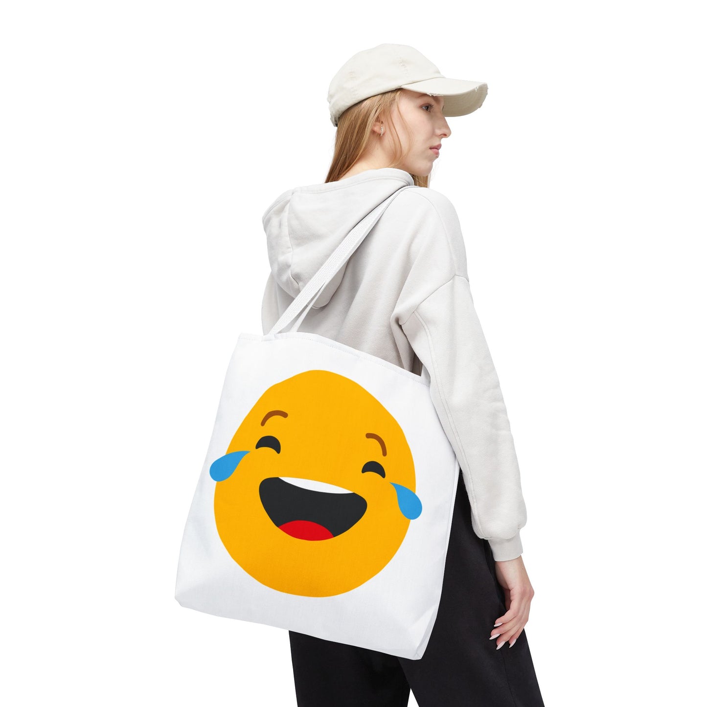 Funny Emoji Tote Bag - Smiling & Laughing Faces
