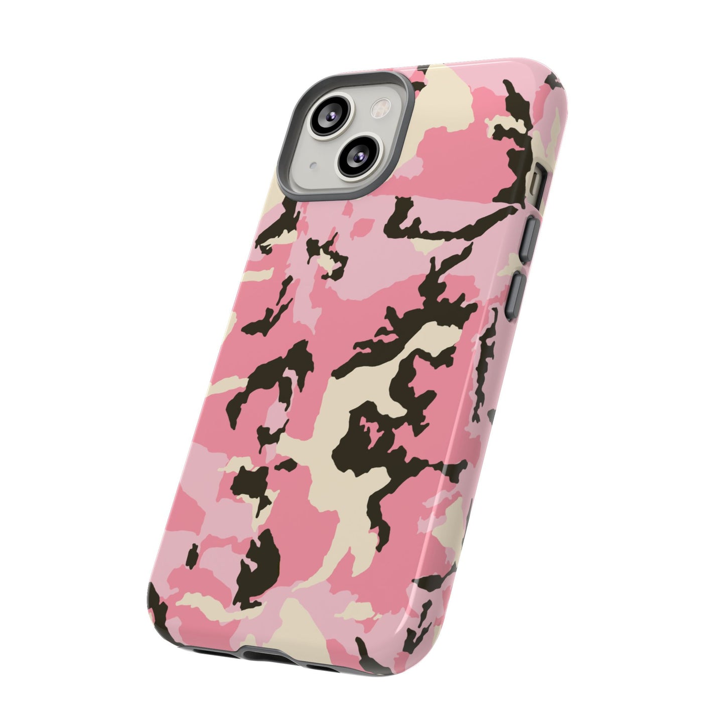 Stylish Pink Camouflage Phone Case – Tough Cases for Trendsetters
