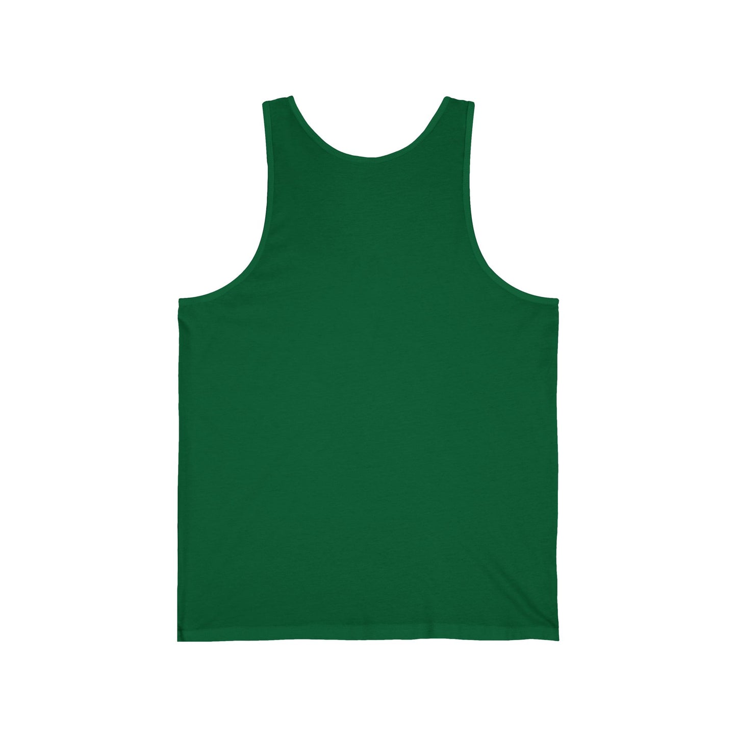 Unisex Jersey Tank - Howling Dog & Birds Design