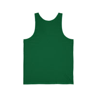 Unisex Jersey Tank - Howling Dog & Birds Design