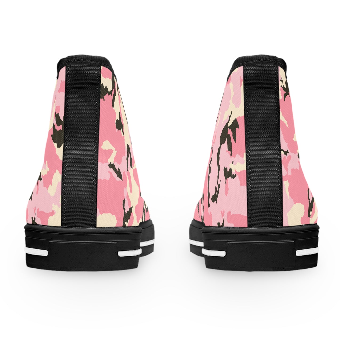 Trendy Women's Pink Camo High Top Sneakers