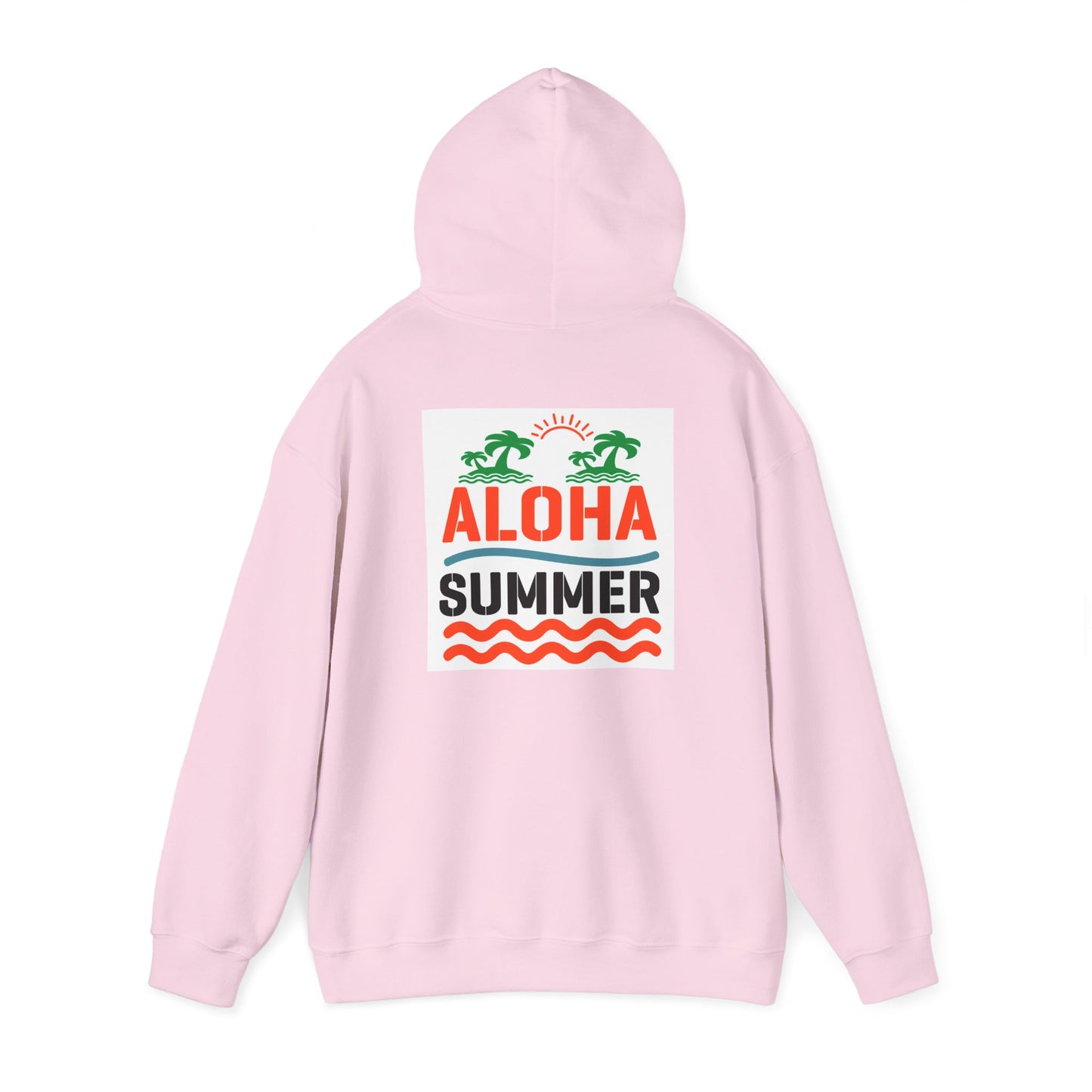 Aloha Summer Hoodie,Tropical Beach Wear,Unisex Sweatshirt,Vacation Outfit, Summer  iconic Waikiki Beach Oahu combines urban