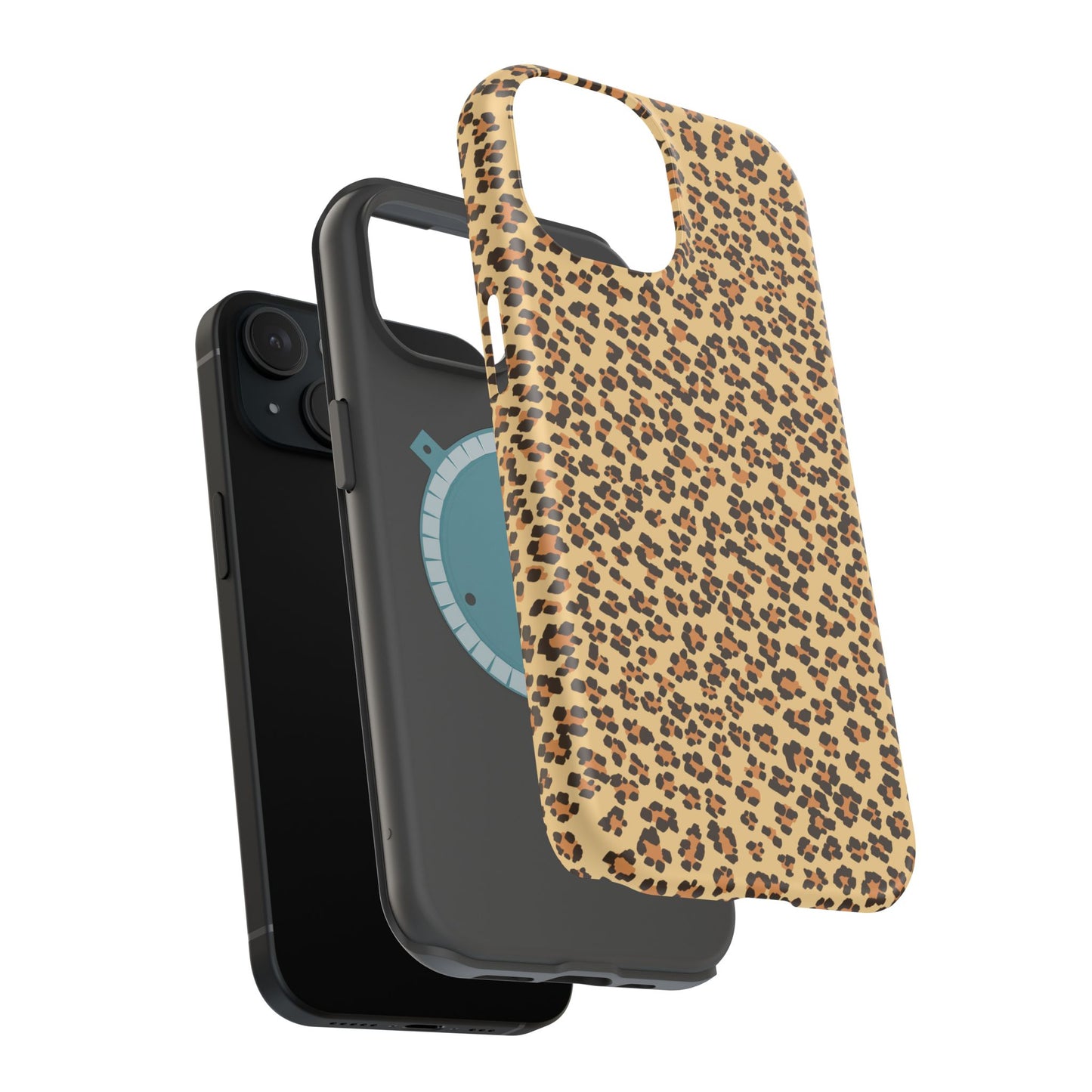 Leopard Print Magnetic Tough Case for iPhone – Bold Style, Rugged Protection  Make a fierce statement while keeping your iPhone safe with this stylish and durable magnetic tough case featuring a trendy leopard print design.