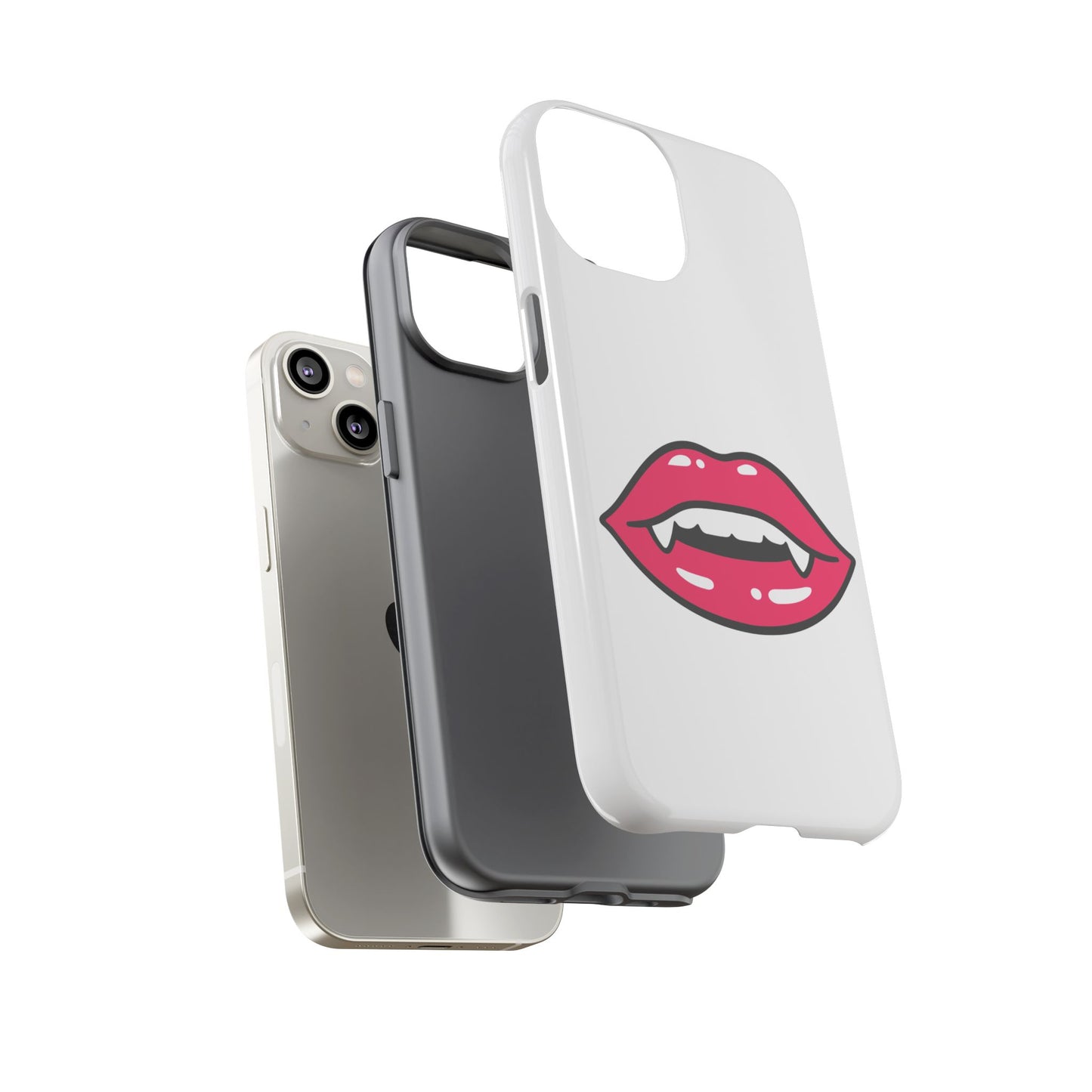 Vampire Mouth Phone Case - Tough Cases for Halloween, Gift for Spooky Lovers, Quirky Phone Accessories, Fun Tech Gear