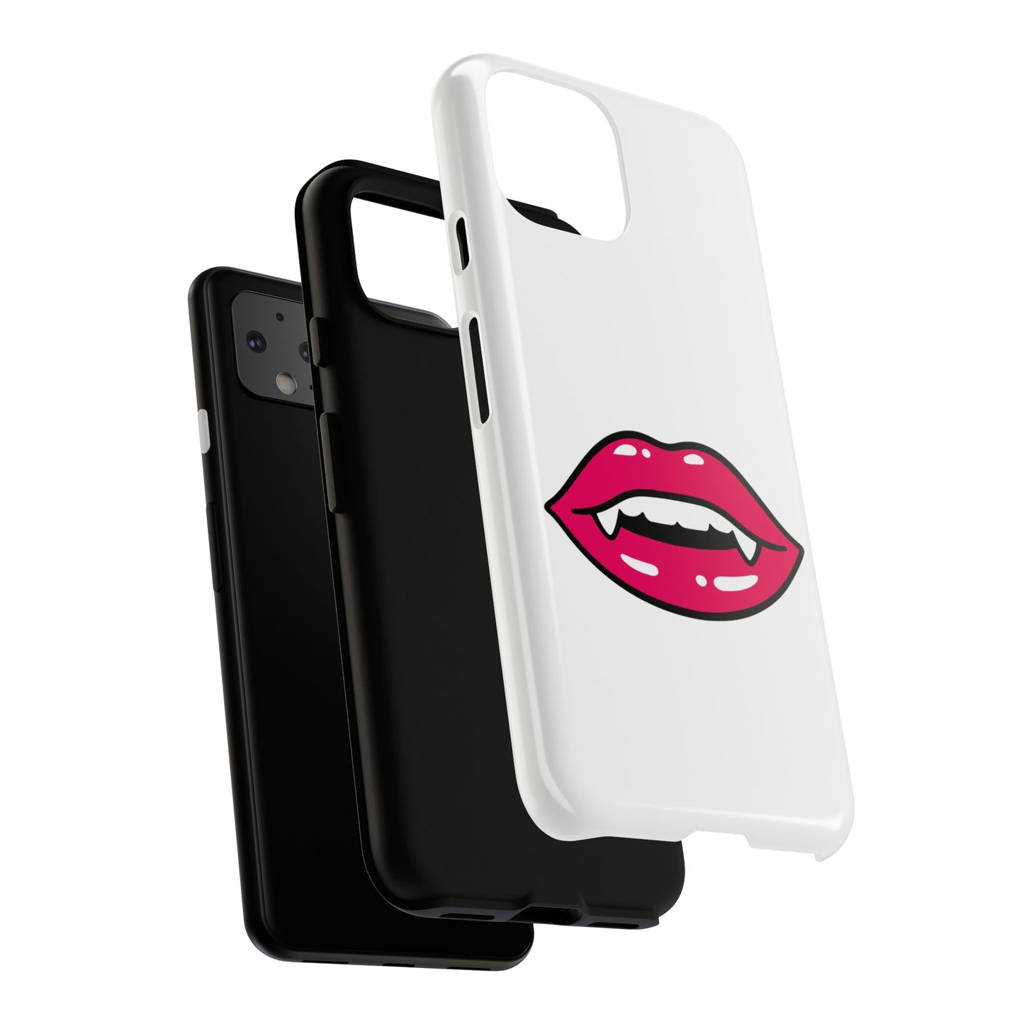Vampire Mouth Phone Case - Tough Cases for Halloween, Gift for Spooky Lovers, Quirky Phone Accessories, Fun Tech Gear
