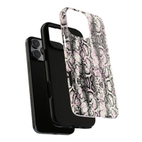 Stylish Snake Print Phone Case – Trendy Design, Tough Protection  Make a bold fashion statement while keeping your phone safe with this sleek and durable snake print case.