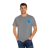 Unisex Garment-Dyed T-Shirt with Sad Emoji Design