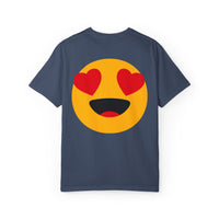 Love Emoji Garment-Dyed Unisex T-Shirt | Perfect for Valentine's Day & Casual Wear