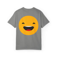 Smiley Face Unisex Garment-Dyed T-Shirt - Fun and Comfortable Casual Wear