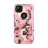 Stylish Tough Phone Case – Pink Camo Design for Bold Protection  Make a statement while keeping your phone safe with this eye-catching pink camouflage case that blends fashion with durability.