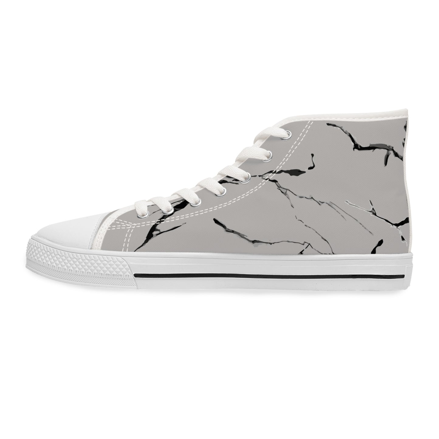 Stylish Marble-Print High Top Sneakers for Trendy Women