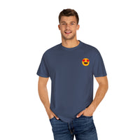 Love Emoji Garment-Dyed Unisex T-Shirt | Perfect for Valentine's Day & Casual Wear