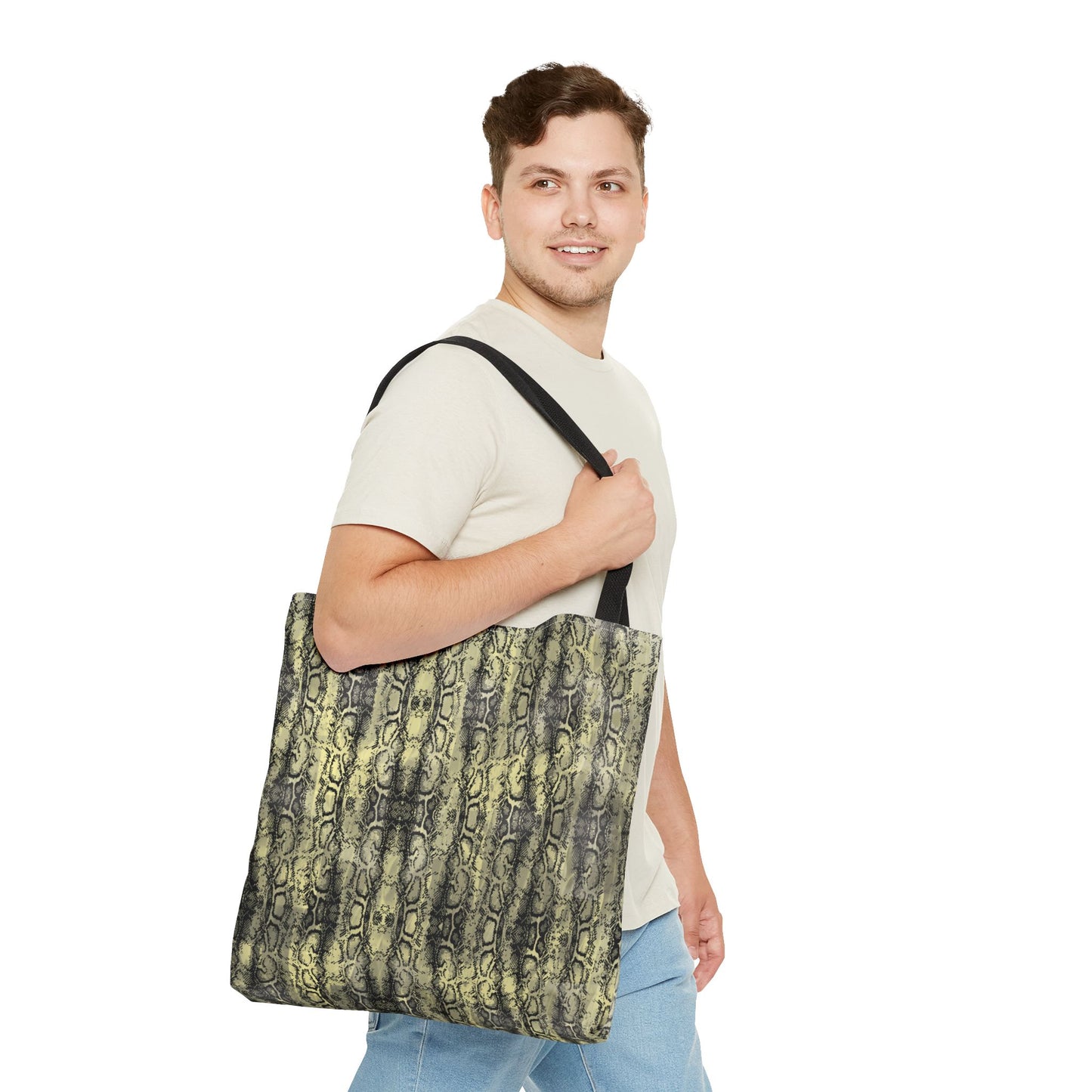 Stylish Snake Print Tote Bag – Eco-Friendly, Perfect for Everyday Use