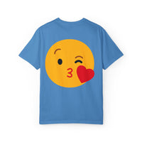 Unisex Emoji Love T-shirt - Playful Kiss & Wink Design