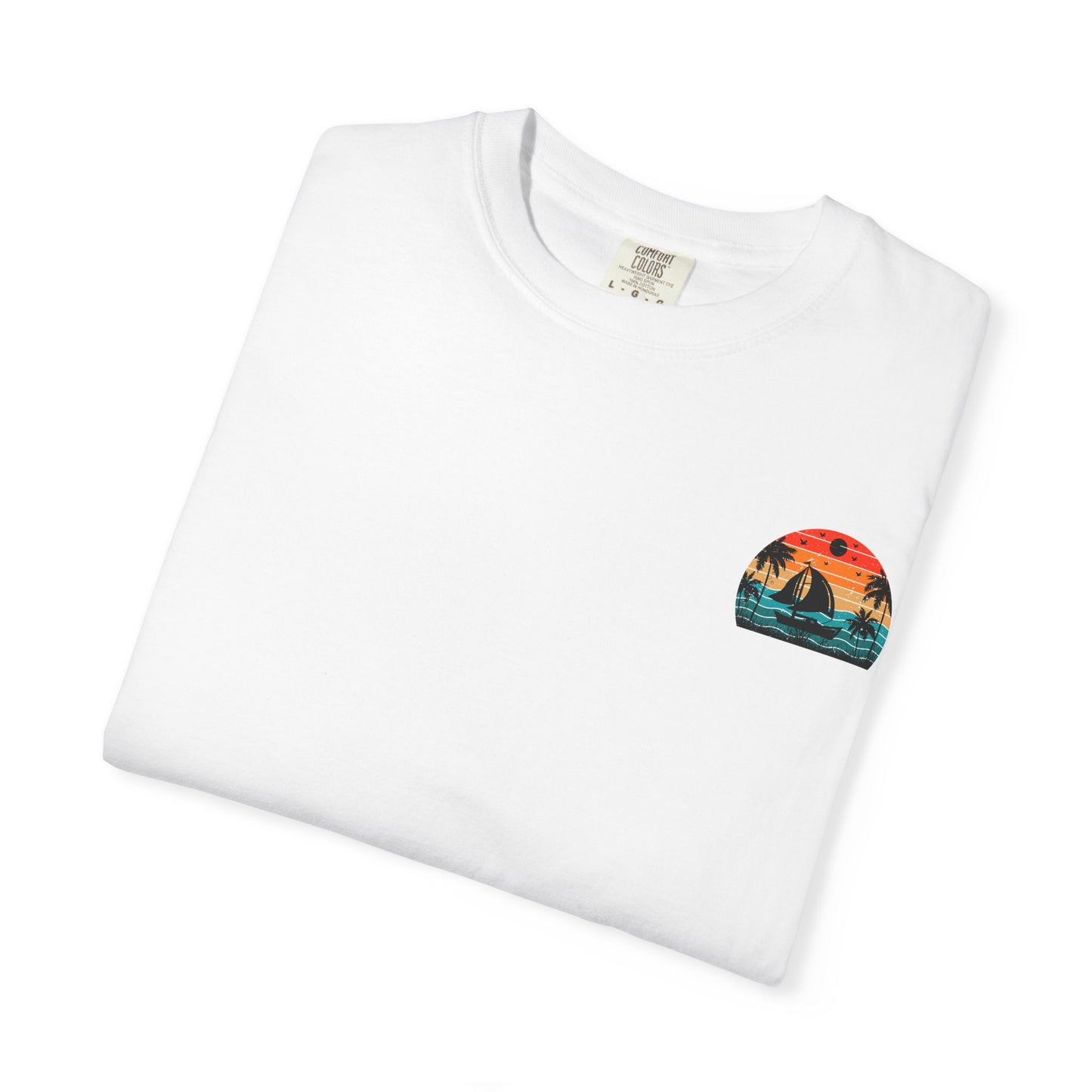Sunset Sail Unisex Garment-Dyed T-Shirt | Beach Vibes Tee