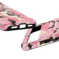 Stylish Tough Phone Case – Pink Camo Design for Bold Protection  Make a statement while keeping your phone safe with this eye-catching pink camouflage case that blends fashion with durability.