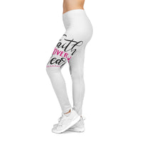 Empowering Women's Casual Leggings, Inspirational Leggings, Faith Over Fear Leggings, Fitness Wear, Gift for Her