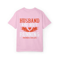 Unisex Husband and Wife Running T-Shirt - Partners for Life - Casual Gift for Couples
