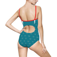 Chic Women's Swimsuit with Elegant Bird Design - Perfect for Summer Fun