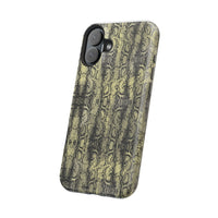 Stylish Snake Skin Magnetic Tough Case - Durable Protection for Your Phone