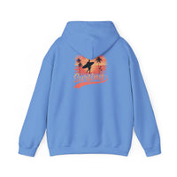 Surfing Vibes Hooded Sweatshirt, Beachwear, Gift for Surfers, Summer Fashion, Casual Wear, Coastal Style