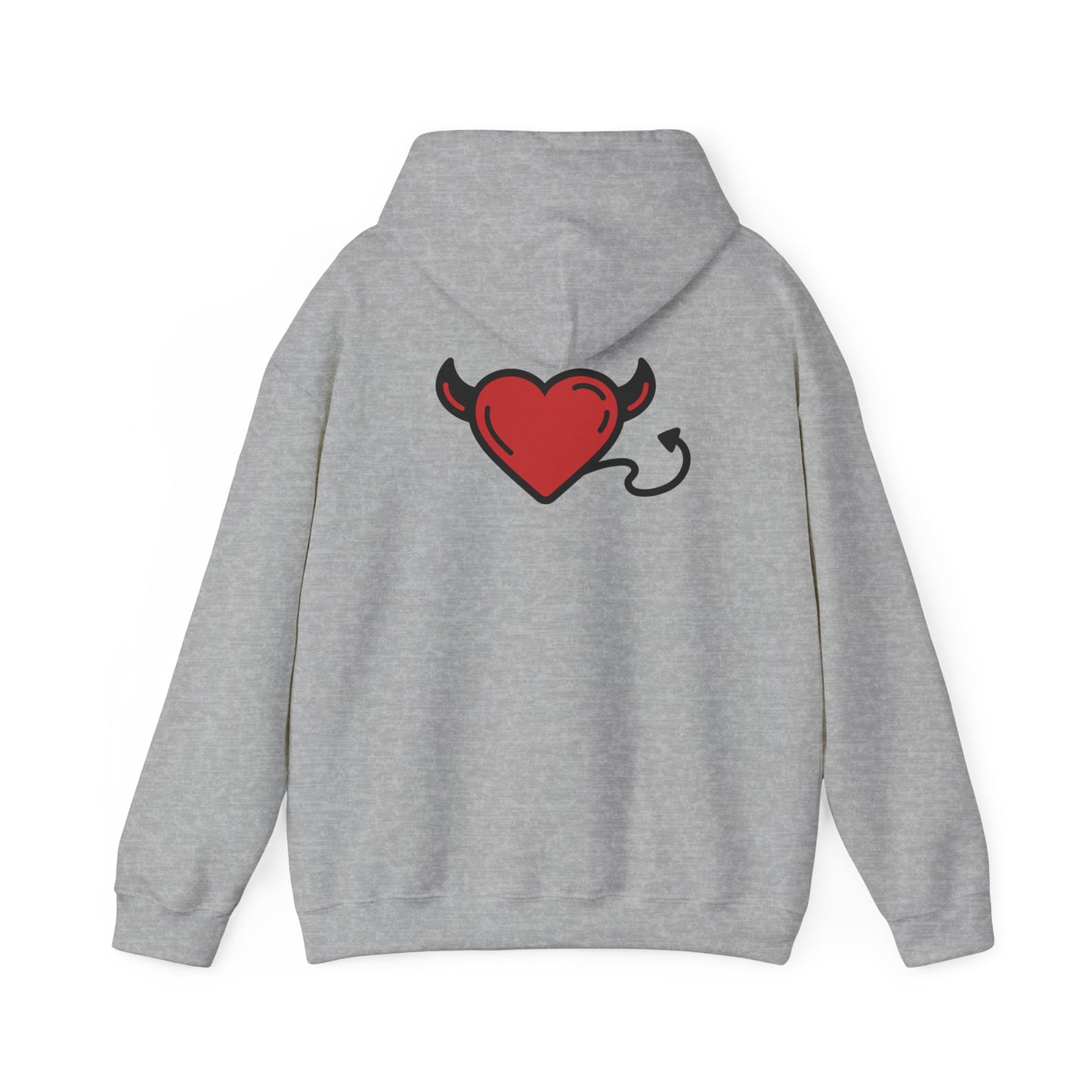 Devilish Heart Hoodie - Unisex Heavy Blend™ Sweatshirt for Fun-Loving Spirits