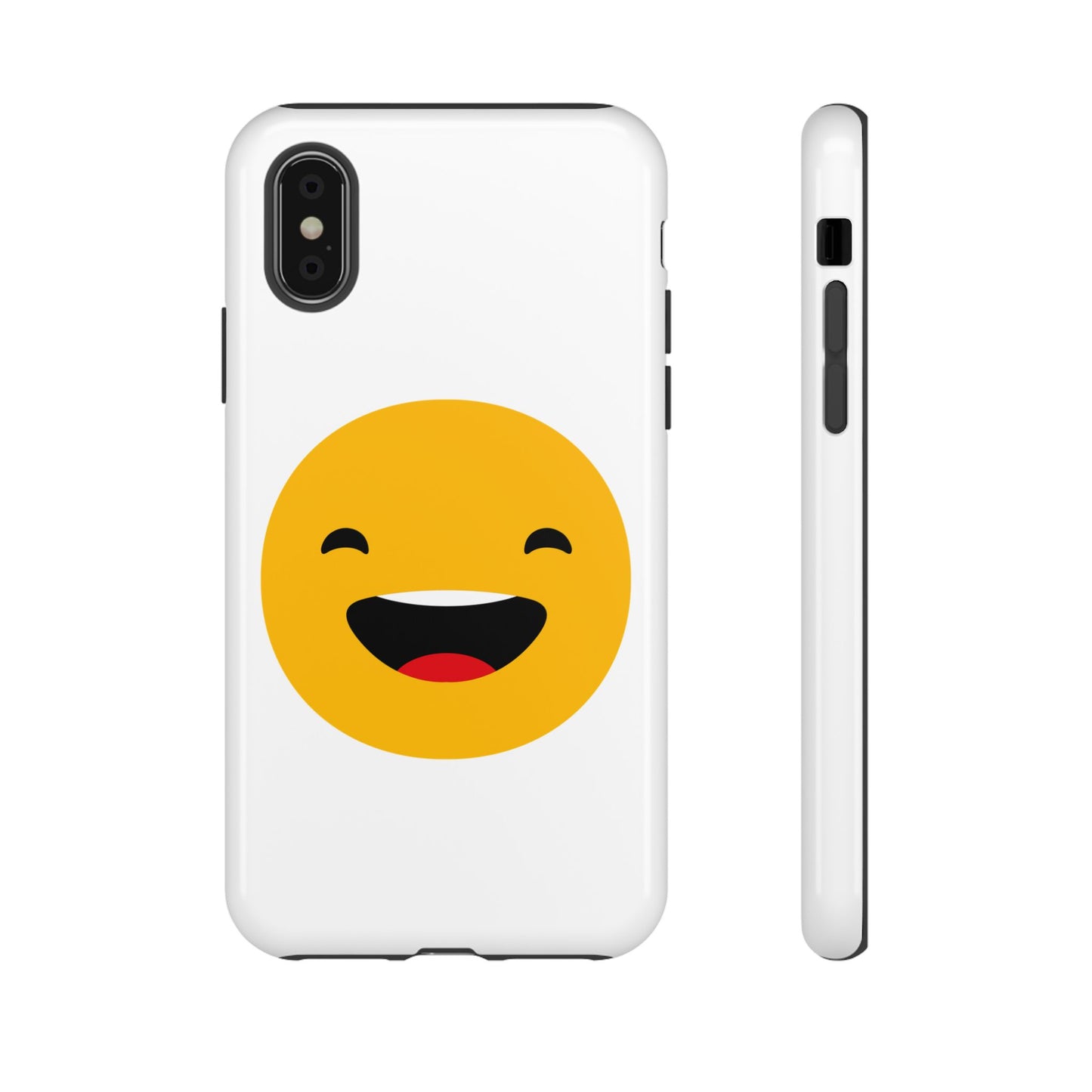 Happy Face Tough Phone Case - Durable Protection with Smile Design