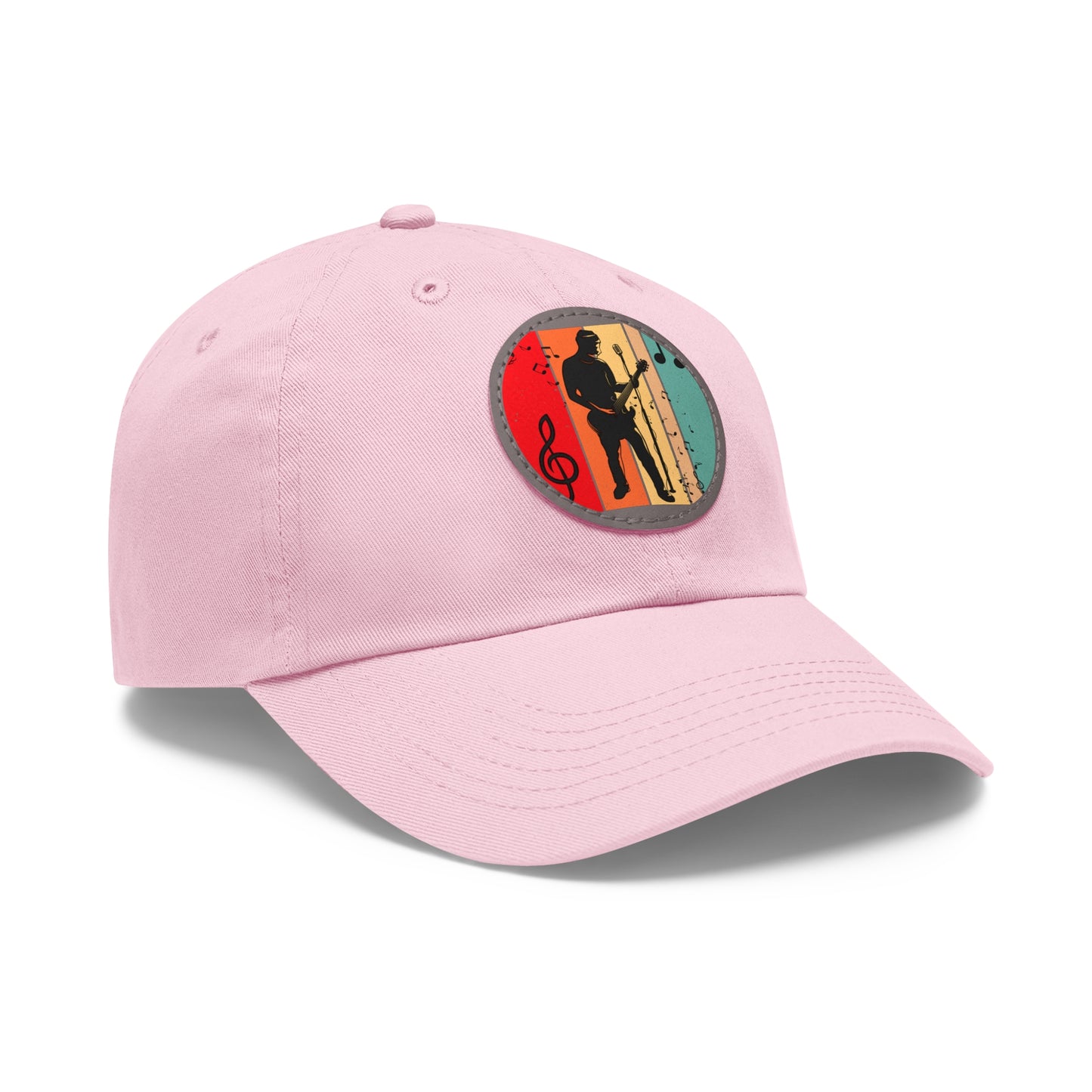 Musician Dad Hat with Leather Patch - Stylish Cap for Music Lovers