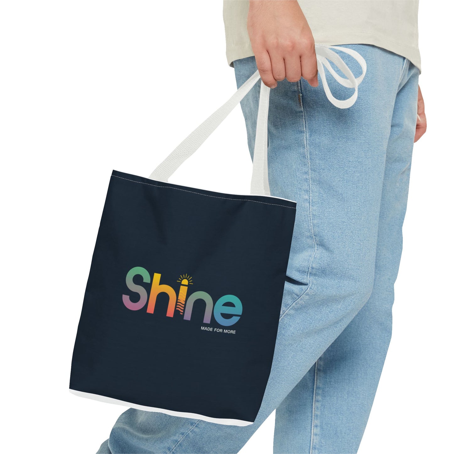 Inspirational Tote Bag - Shine, Motivational Gift, Reusable Shopping Bag, Eco-Friendly Fashion, Daily Use Bag