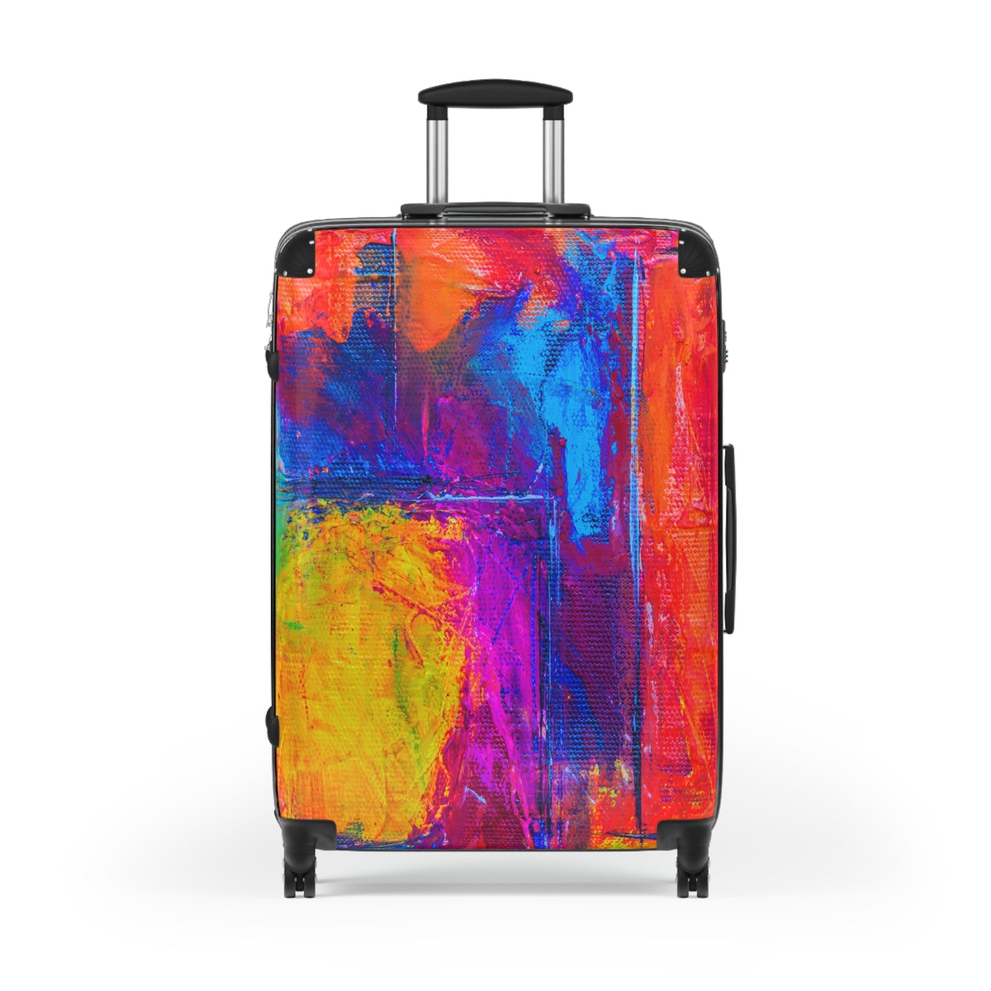 Make a bold statement on your travels with the Vibrant Colorful Suitcase – Stylish Travel Luggage for Adventurers. Designed for those who love to stand out, this suitcase combines functionality with eye-catching aesthetics, ensuring you travel in style