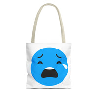 Emotional Expression Tote Bag - Cute Sad Face Design