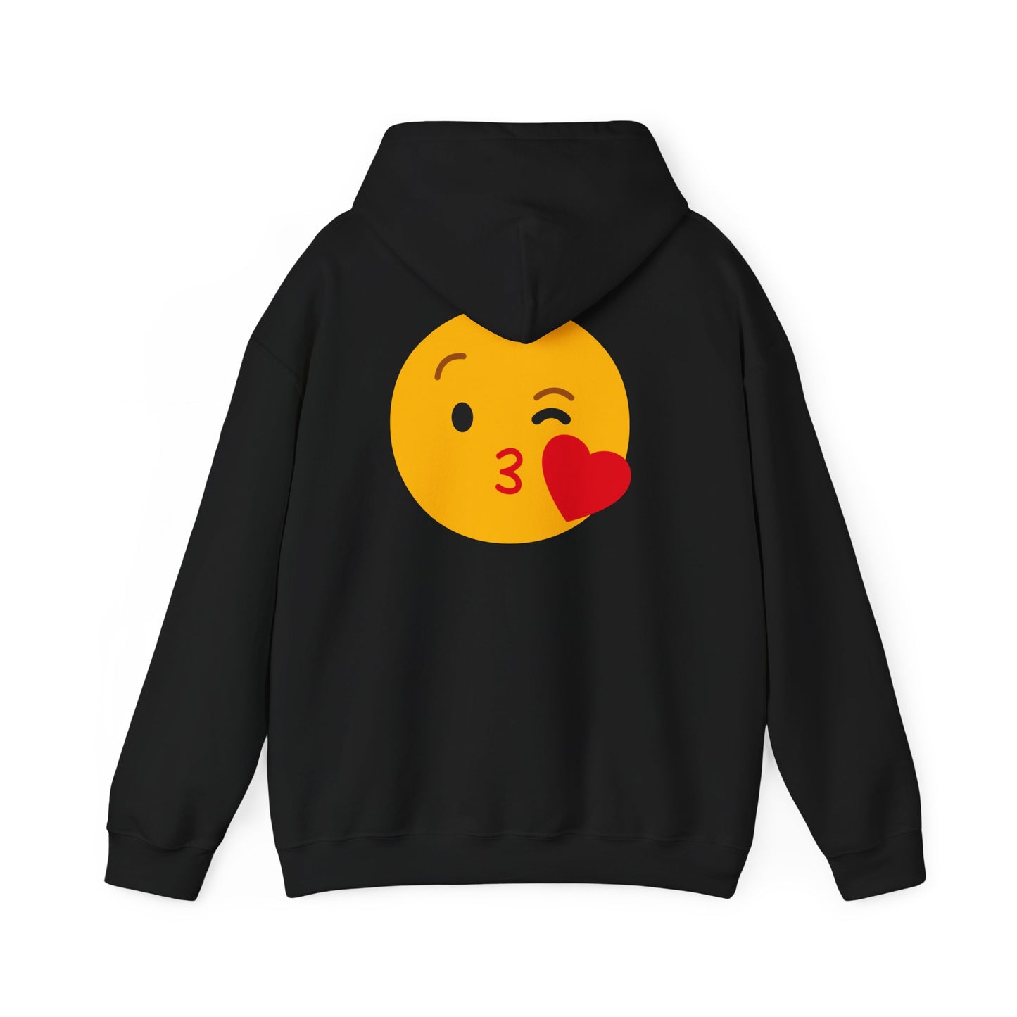 Kiss Emoji Hooded Sweatshirt | Unisex Heavy Blend™