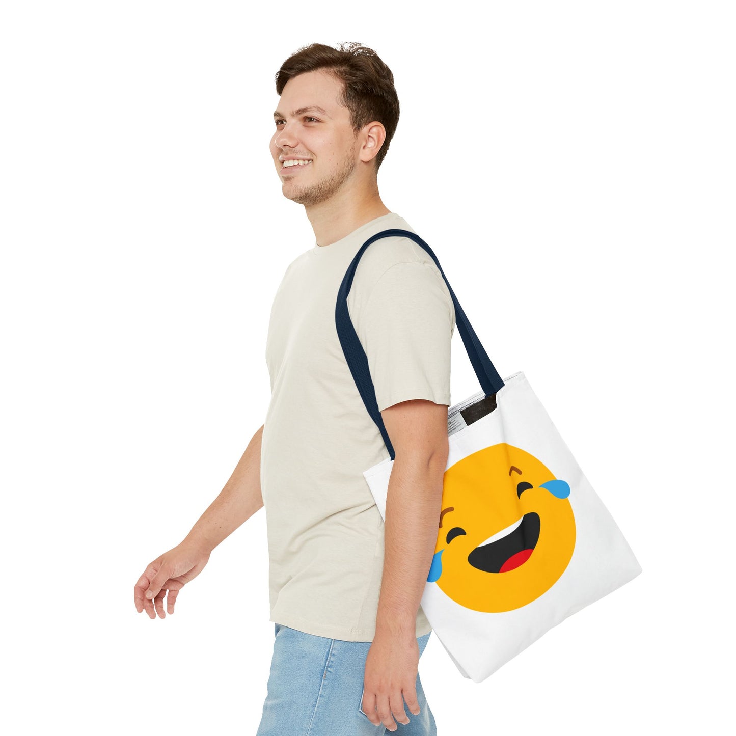 Funny Emoji Tote Bag - Smiling & Laughing Faces