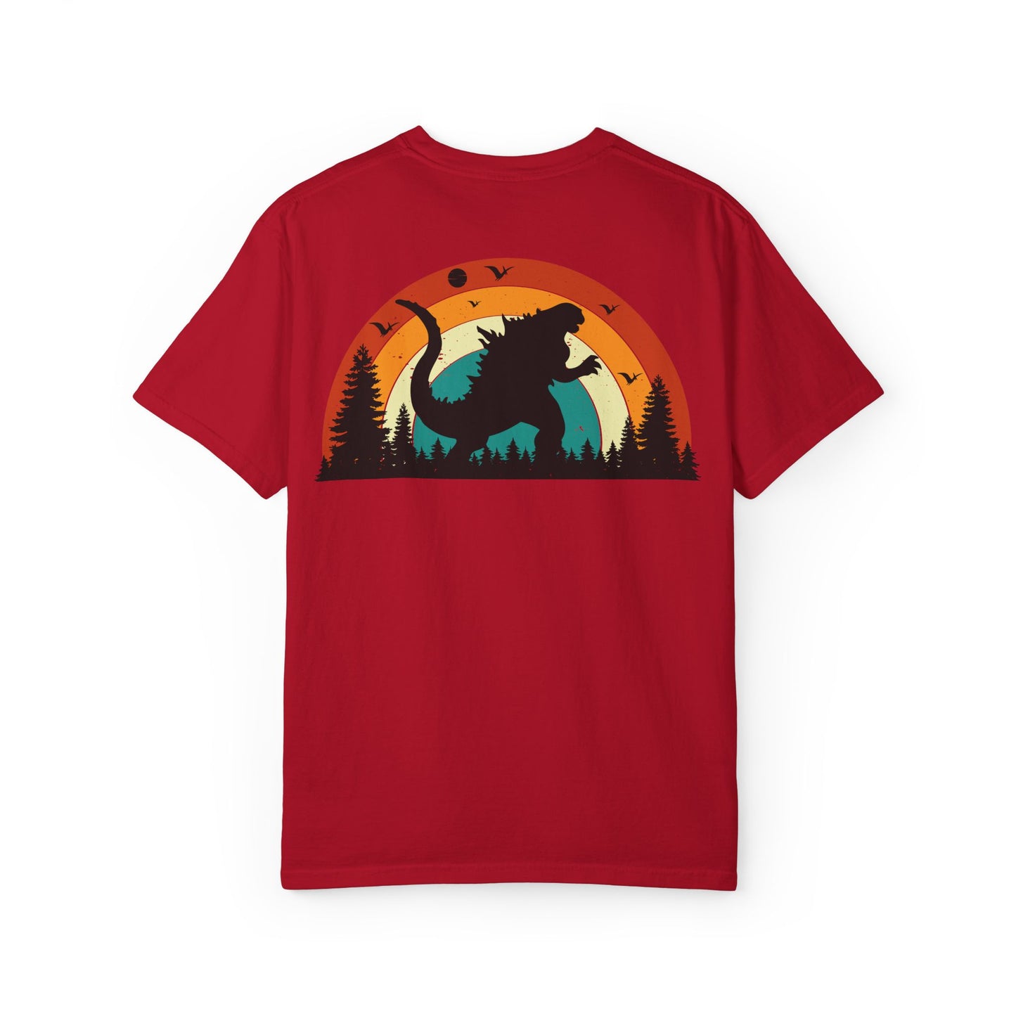 Retro Sunset Dinosaur Unisex T-Shirt