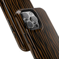 Stylish Magnetic Tough Phone Case - Bold Striped Design